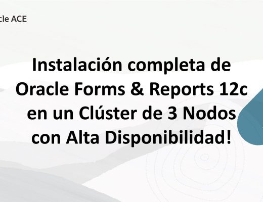 Oracle forms and reports cluster